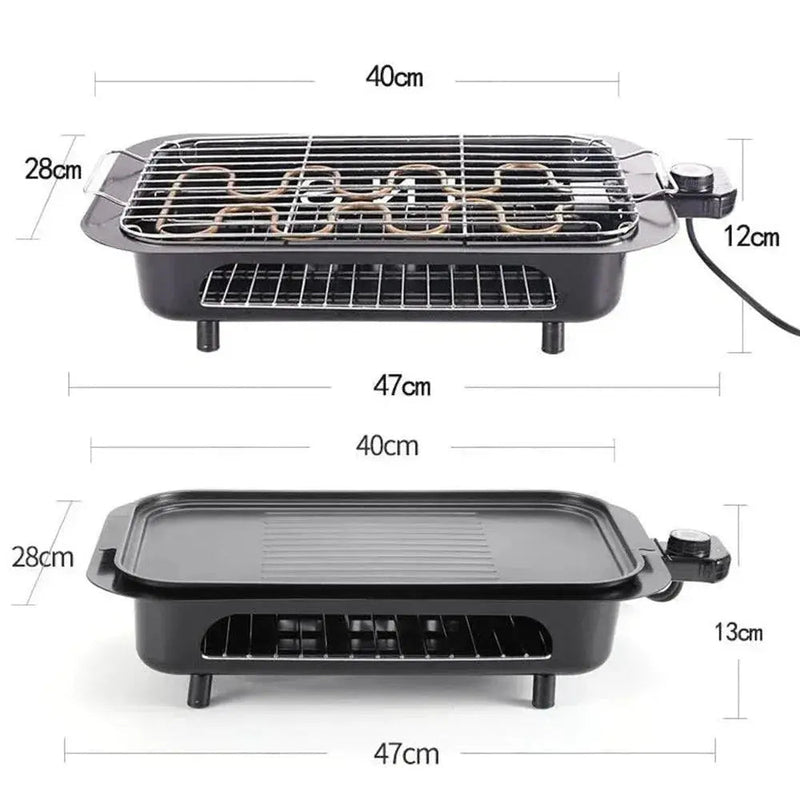 DMWD 220V Double Layers Multi - purpose Carbon Electric Grill Smokeless - Lacatang Shop