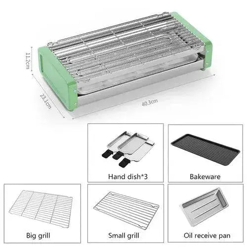 DMWD Household Baking Pan Electric Grill Barbecue Oven Cooking Machine - Lacatang Shop