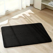 Double - layer EVA cat litter mat, splash - proof mat, cat litter basin filter and water leakage control sand pad, washable, easy - Lacatang Shop