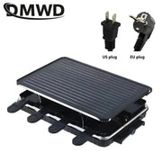 Double layer Korean Smokeless barbecue grill Non - stick Hot plate - Lacatang Shop