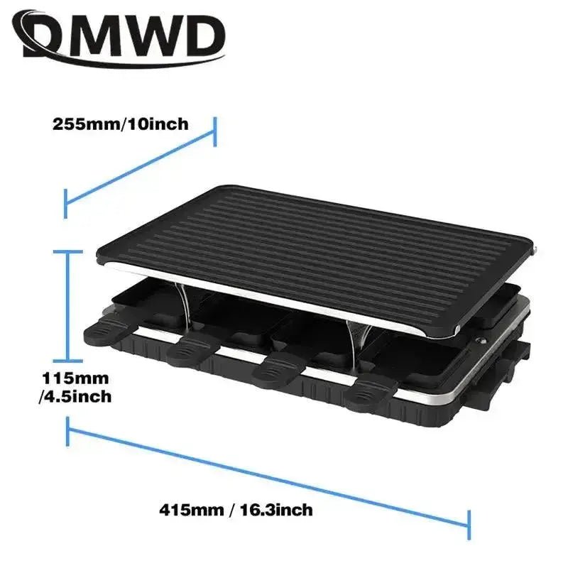 Double layer Korean Smokeless barbecue grill Non - stick Hot plate - Lacatang Shop