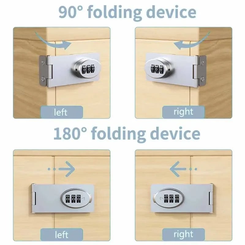 Drawer Combination Lock Home Multifunctional Child Safety Protection Lock Mechanical Password Locks for Drawer Cabinets - Lacatang Shop
