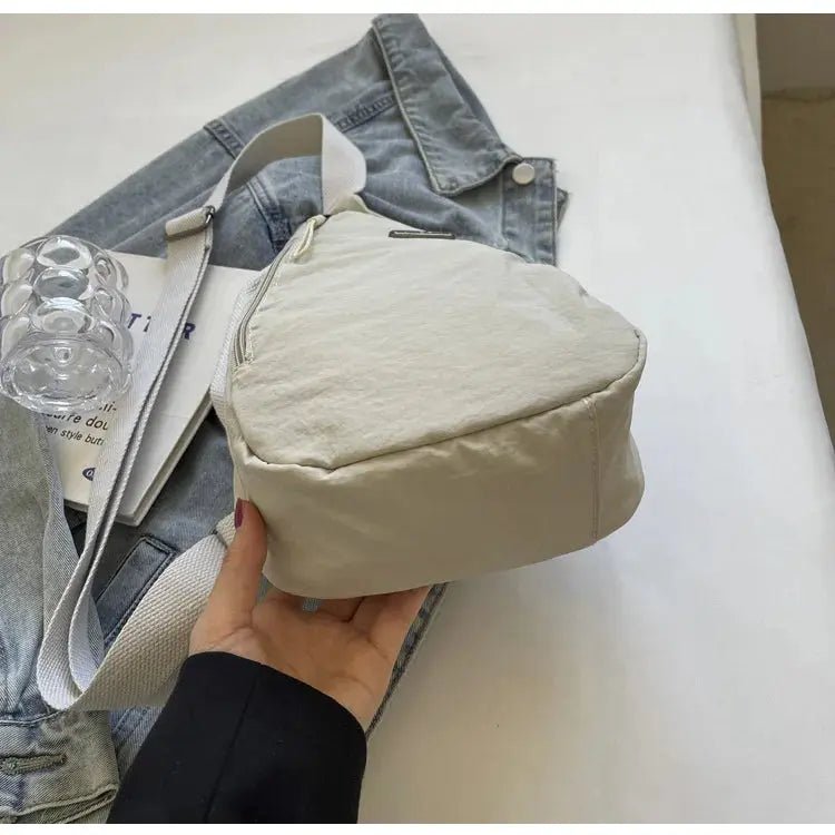 Droplet Shaped Nylon Waterproof Unisex Chest Bag Women Sport Phone Crossbody Bag Men Cycling Portable Versatile Shoulder Bag - Lacatang Shop