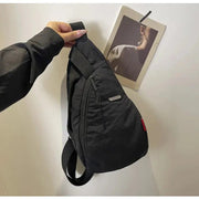 Droplet Shaped Nylon Waterproof Unisex Chest Bag Women Sport Phone Crossbody Bag Men Cycling Portable Versatile Shoulder Bag - Lacatang Shop