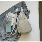 Droplet Shaped Nylon Waterproof Unisex Chest Bag Women Sport Phone Crossbody Bag Men Cycling Portable Versatile Shoulder Bag - Lacatang Shop