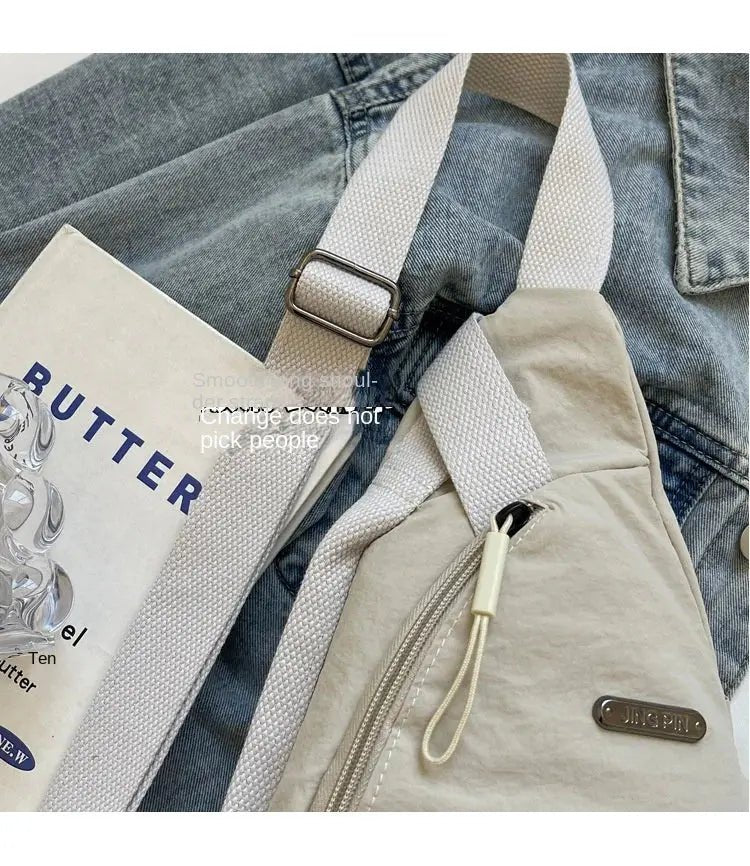 Droplet Shaped Nylon Waterproof Unisex Chest Bag Women Sport Phone Crossbody Bag Men Cycling Portable Versatile Shoulder Bag - Lacatang Shop