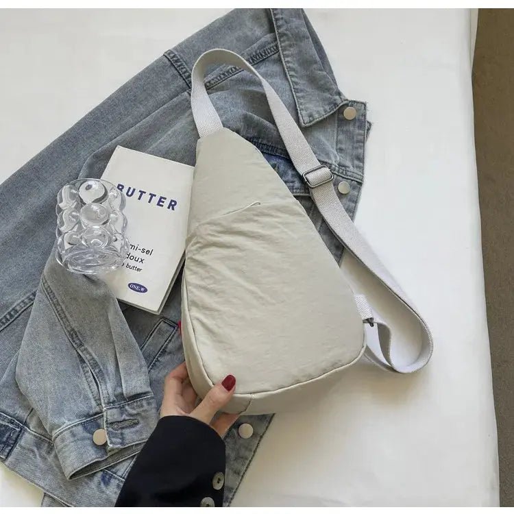 Droplet Shaped Nylon Waterproof Unisex Chest Bag Women Sport Phone Crossbody Bag Men Cycling Portable Versatile Shoulder Bag - Lacatang Shop