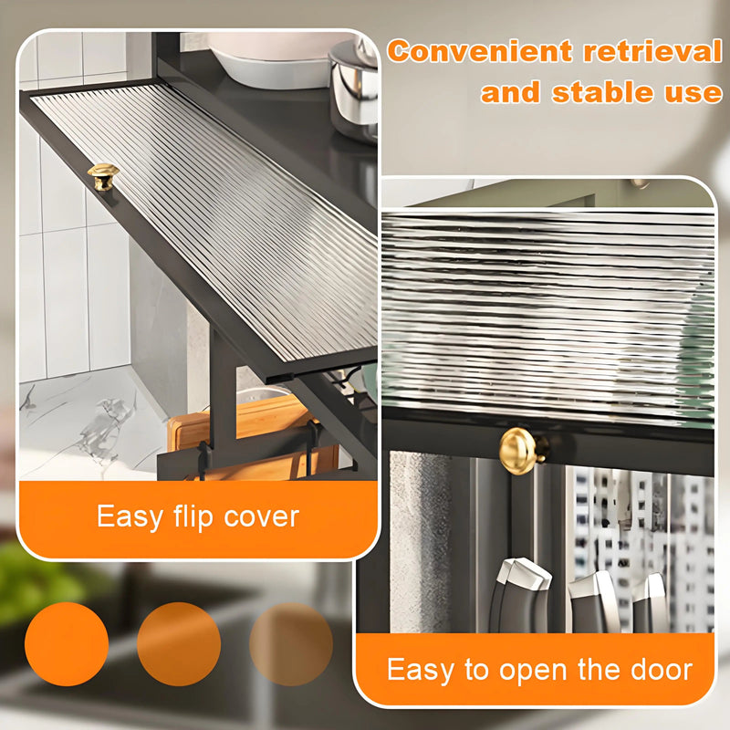 Dustproof Kitchen Organizer Rack & Dish Draining Cabinet - Lacatang Shop