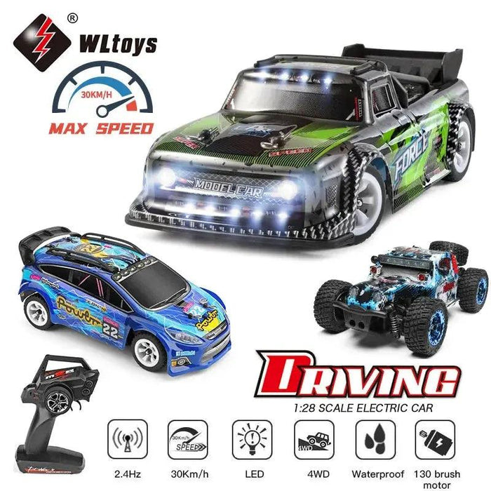 WLtoys 1:28 284131 284161 2.4G Racing Mini RC Car 30KM/H 4WD Electric High Speed Remote Control Drift Toys for Children Gifts - Lacatang Shop