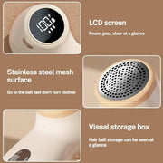 Electric Clothing Remover USB Charging Portable Lint Remover LED Display Clothes Pet Hair Remover Household Machine - Lacatang Shop