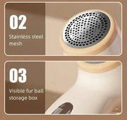 Electric Hairball Trimmer 6 Blades Smart LED Digital Display USB Charging Sweater Lint Remover Home Portable Fast Ball Remover - Lacatang Shop