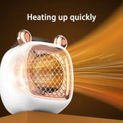 Electric Heater Mini Portable Intelligent Air Heater Reduced Wind Noise Home Heating Warmer Fan Intelligent Constant Temperature - Lacatang Shop