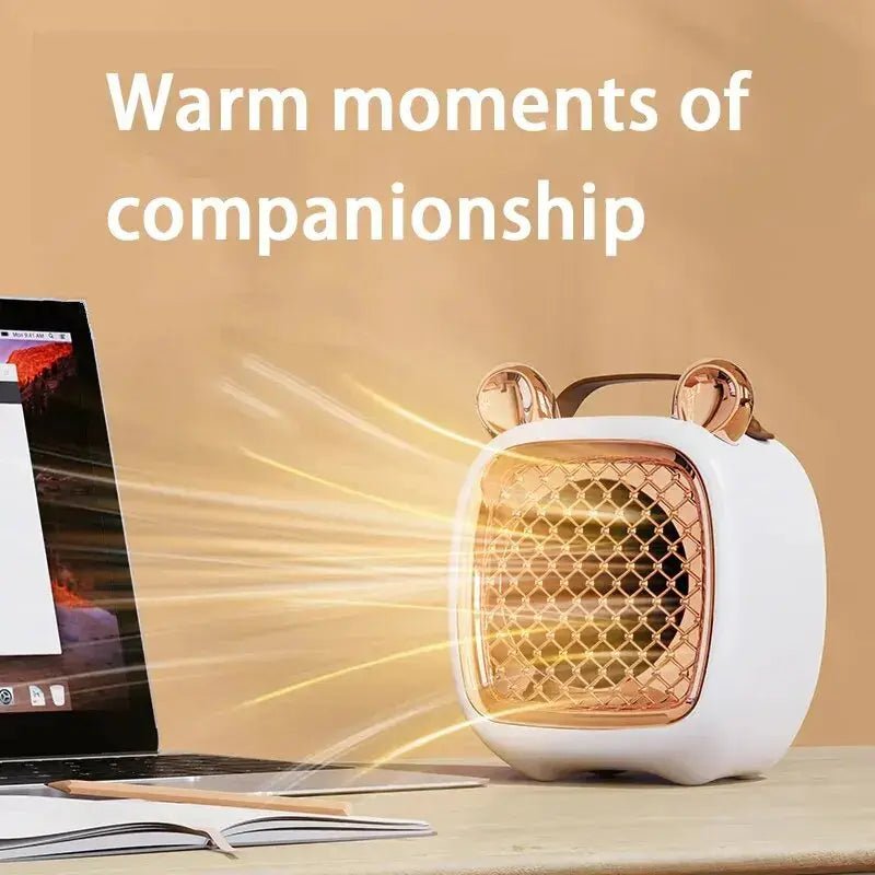 Electric Heater Mini Portable Intelligent Air Heater Reduced Wind Noise Home Heating Warmer Fan Intelligent Constant Temperature - Lacatang Shop