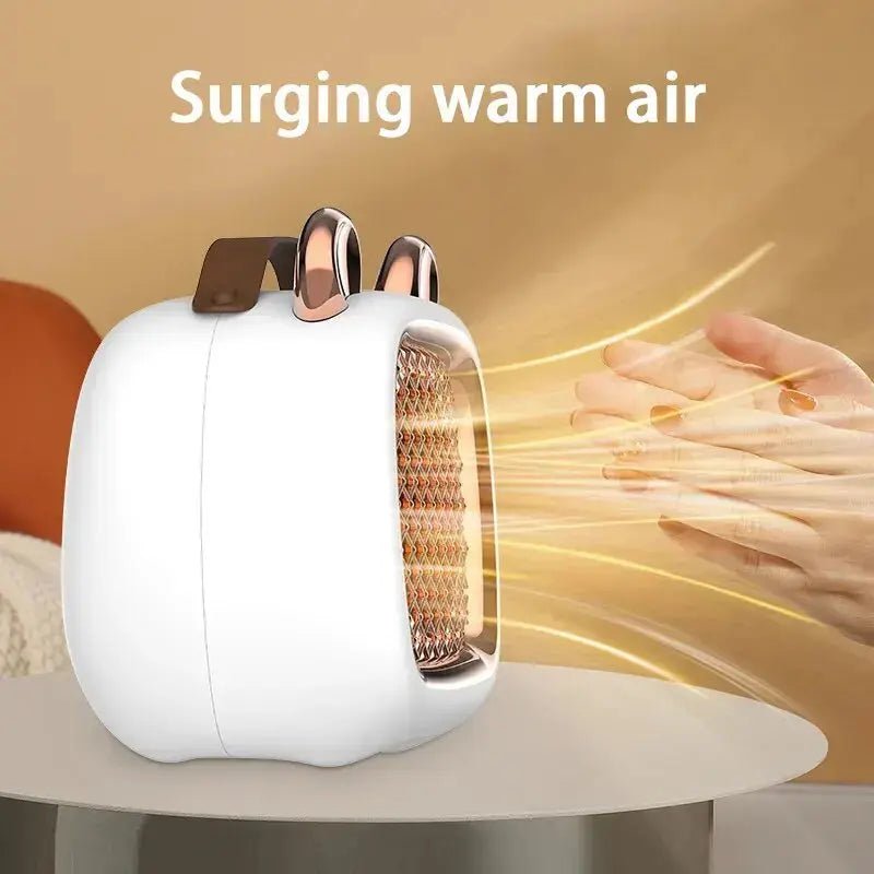 Electric Heater Mini Portable Intelligent Air Heater Reduced Wind Noise Home Heating Warmer Fan Intelligent Constant Temperature - Lacatang Shop
