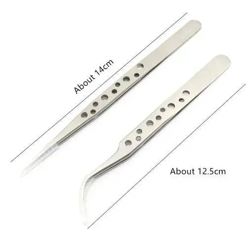 Electronics Industrial Tweezers Anti - static Curved Straight Tip - Lacatang Shop