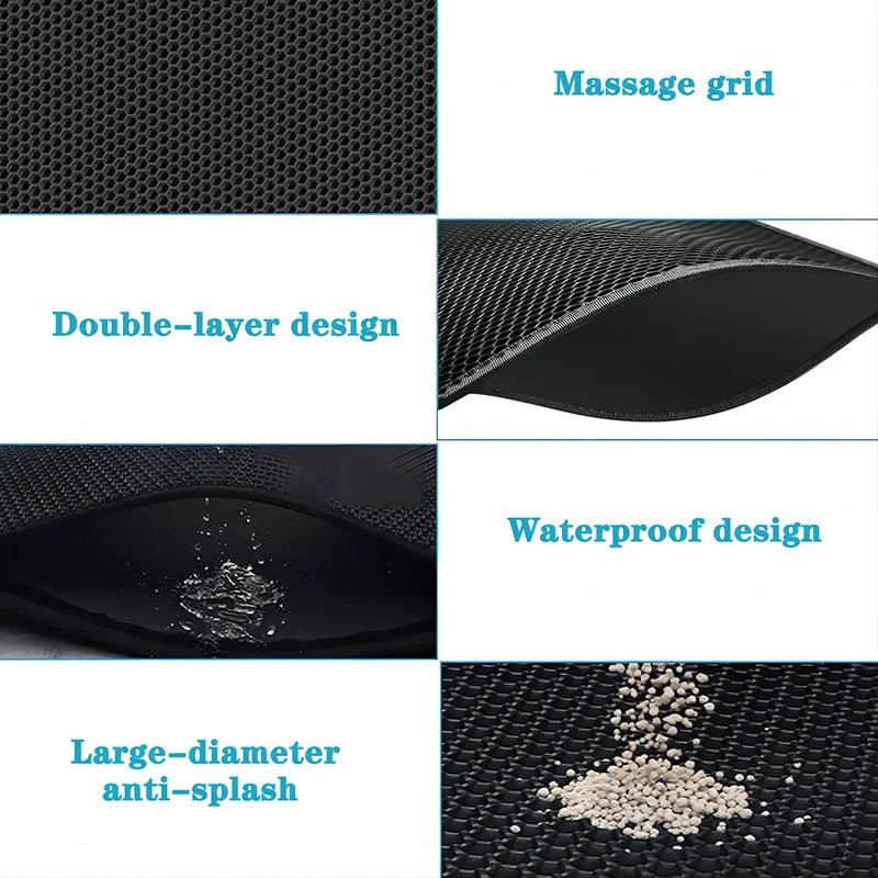 EVA Double Layer Cat Litter Pad Waterproof Non - slip Sand Basin Filter Kitten Dog Washable Easy Cleaning Pet Accessories - Lacatang Shop