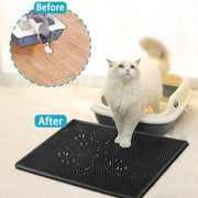 EVA Double Layer Cat Litter Pad Waterproof Non - slip Sand Basin Filter Kitten Dog Washable Easy Cleaning Pet Accessories - Lacatang Shop