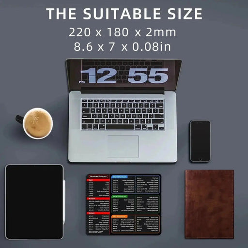 EXCO Shortcuts Mouse Pad Small Office Software Excel Mousepad Smooth - Lacatang Shop