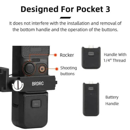 Expansion Adapter Mount Tripod for DEI OSMO Pocket 3,Backpack Clip - Lacatang Shop