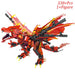 This product from Lacatang Shop is a New Phantom Ninja Dragon Ship model crafted from non-toxic ABS bricks and features detailed wings and tail in vibrant red and black. With over 338 pieces plus one figure, this set allows you to assemble the dragon into an aggressive and striking stance, guaranteeing a creative building experience for children.