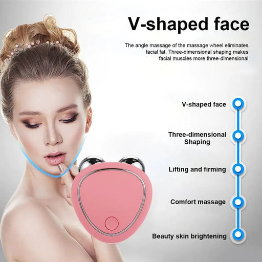 Facial Lifting Microcurrent Roller Face Massager - Lacatang Shop