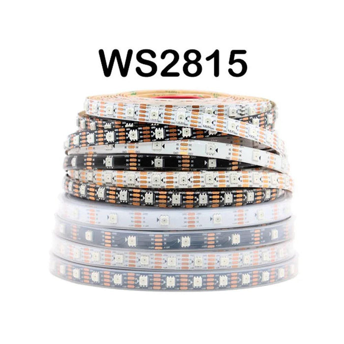 WS2812B WS2811 WS2813 WS2815 5050 RGBIC Smart LED Strip WS2812 Individually Addressable IC 30/60/144Pixels/Leds/m Light DC5V/12V - Lacatang Shop