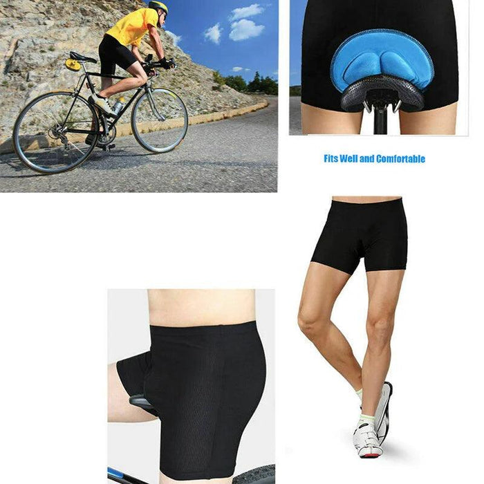 Men Women Cycling Shorts Bicycle Bike Underwear Pants with Sponge Gel 3D Padded - Lacatang Shop