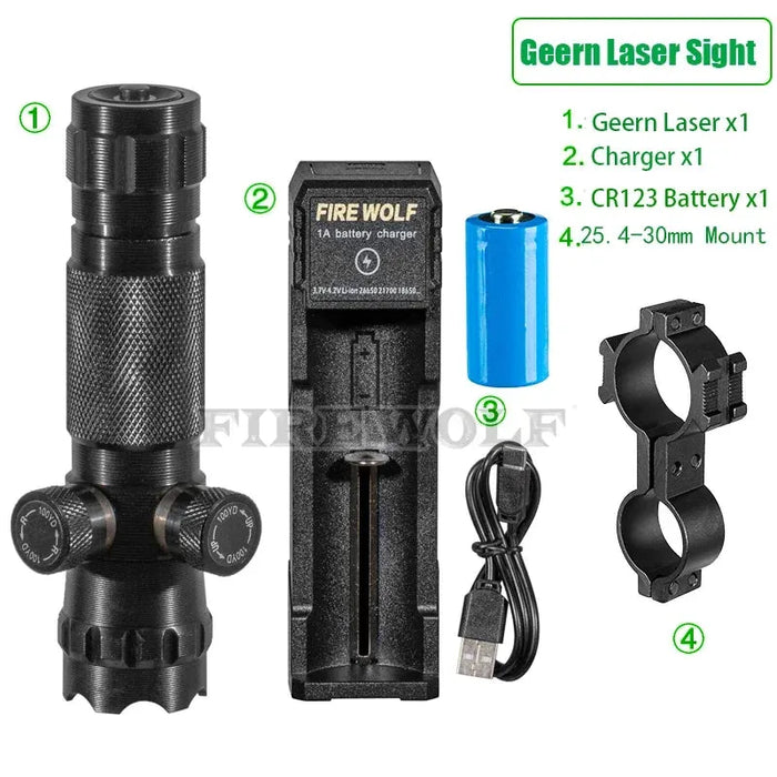 CX Laser Pointer Pen Green Laser Can Be Adjusted Up Down Left Right Infrared Set Sight Calibrator Hand-adjusted Laser Pointer