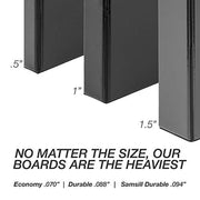 Durable 6 Inch Binder, Made in the USA, Locking D Ring Binder, Customizable Clear View Cover, Dark Blue, Holds 1225 Pages