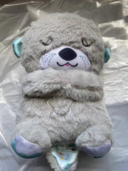 Fisher - Price Sound Machine Soothe 'N Snuggle Otter Portable Plush Baby Toy with Sensory Details Music Lights & Rhythmic Breathing Motion - Lacatang Shop