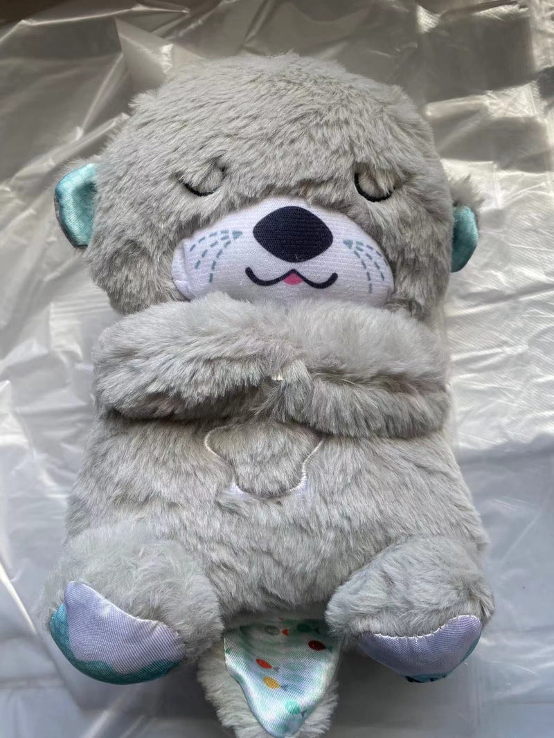 Fisher - Price Sound Machine Soothe 'N Snuggle Otter Portable Plush Baby Toy with Sensory Details Music Lights & Rhythmic Breathing Motion - Lacatang Shop