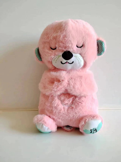 Fisher - Price Sound Machine Soothe 'N Snuggle Otter Portable Plush Baby Toy with Sensory Details Music Lights & Rhythmic Breathing Motion - Lacatang Shop