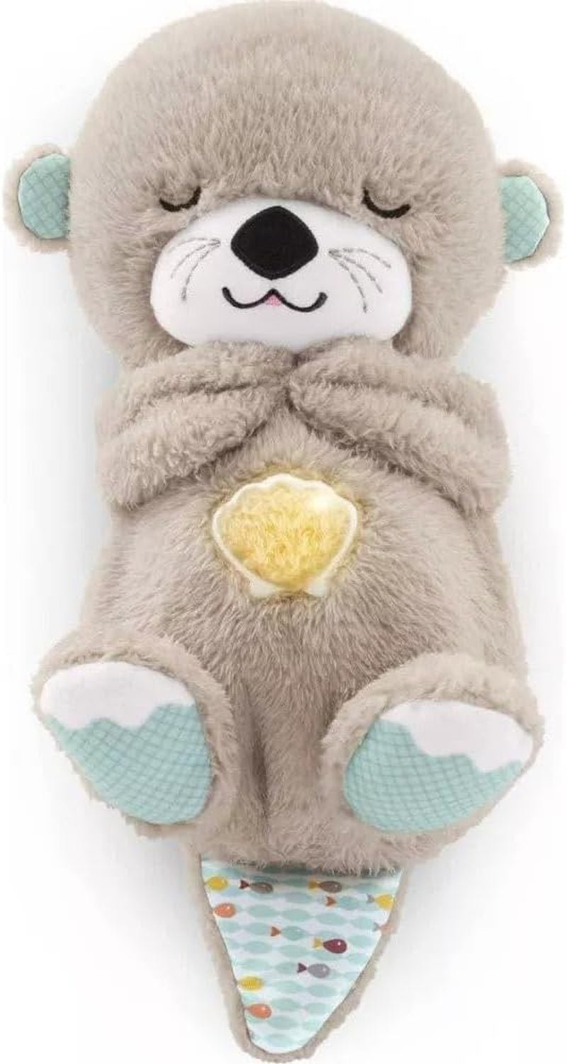 Fisher - Price Sound Machine Soothe 'N Snuggle Otter Portable Plush Baby Toy with Sensory Details Music Lights & Rhythmic Breathing Motion - Lacatang Shop