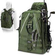 FishGear Pro: Backpack with Rod Holder & Tackle Box - Lacatang Shop
