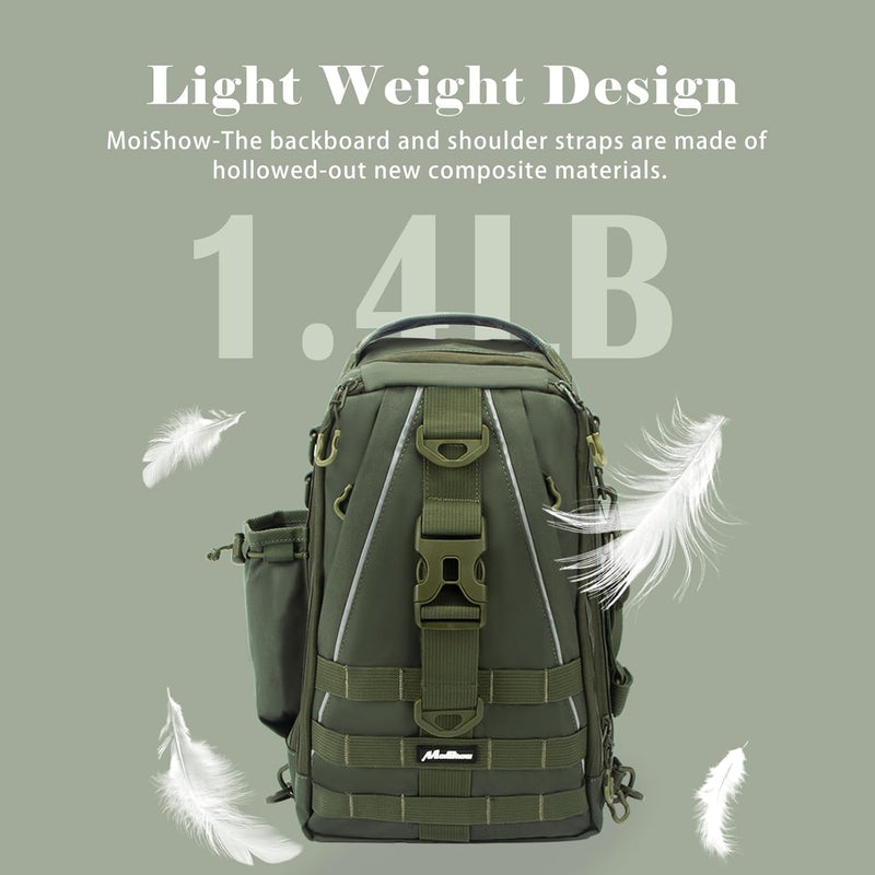 Fishing Backpack with Rod Holder and Tackle Box - Lacatang Shop