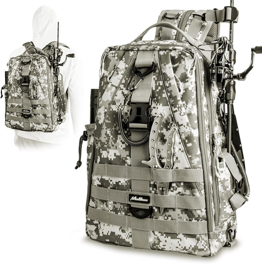 Fishing Backpack with Rod Holder and Tackle Box - Lacatang Shop