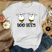 Funny "Boo Bees" Graphic Tee - Casual Summer Short Sleeve Shirt for Women - Lacatang Shop