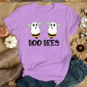 Funny "Boo Bees" Graphic Tee - Casual Summer Short Sleeve Shirt for Women - Lacatang Shop