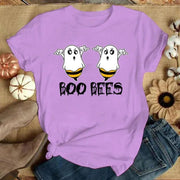 Funny Boo Bees Graphic Tee - Summer Casual Short Sleeve T-Shirt for Women - Lacatang Shop