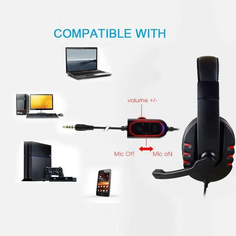 Gaming Headset Voice Control Wired - Lacatang Shop