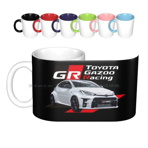 Gr Yaris - Gazoo Racing Ceramic Mugs Coffee Cups Milk Tea Mug Fast And Furious Japan Car Race Drift Jdm A90 2jz Turbo 2jzgte Trd - Lacatang Shop