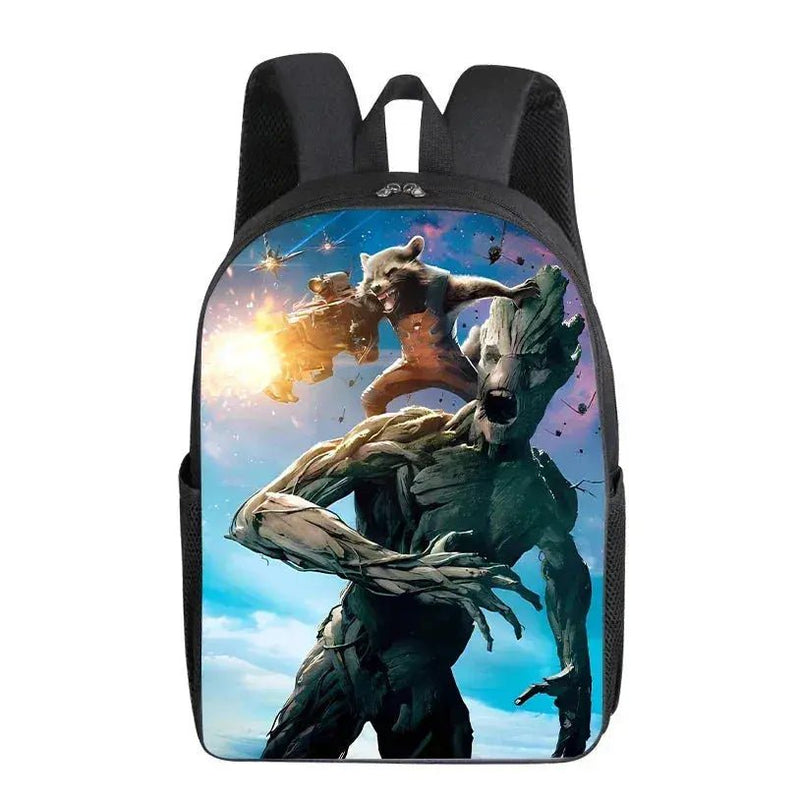 Groot Marvel Superhero Backpack - Cartoon Print School Bag for Students and Office - Cute Gift for Kids and Adults - Lacatang Shop