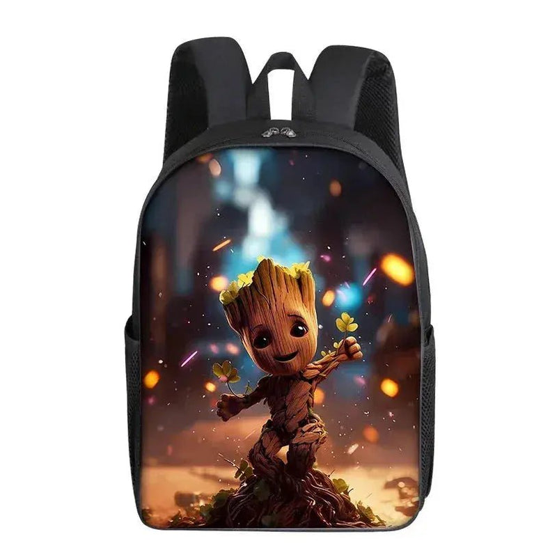 Groot Marvel Superhero Backpack - Cartoon Print School Bag for Students and Office - Cute Gift for Kids and Adults - Lacatang Shop