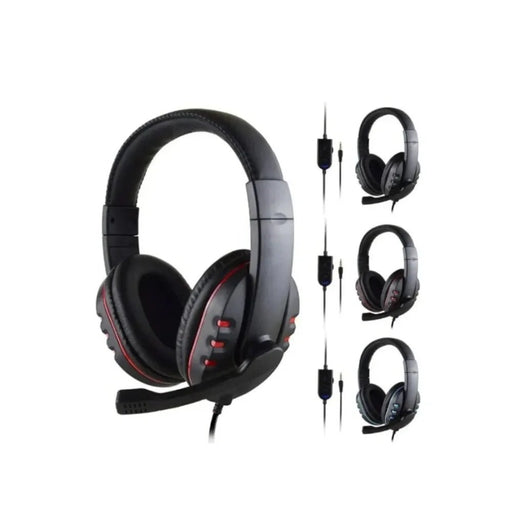 Headphones 3.5mm Wired Gaming Headset Earphones Music For PS4 Play Station 4 Game PC Chat computer With Microphone - Lacatang Shop