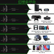 Headphones 3.5mm Wired Gaming Headset Earphones Music For PS4 Play Station 4 Game PC Chat computer With Microphone - Lacatang Shop