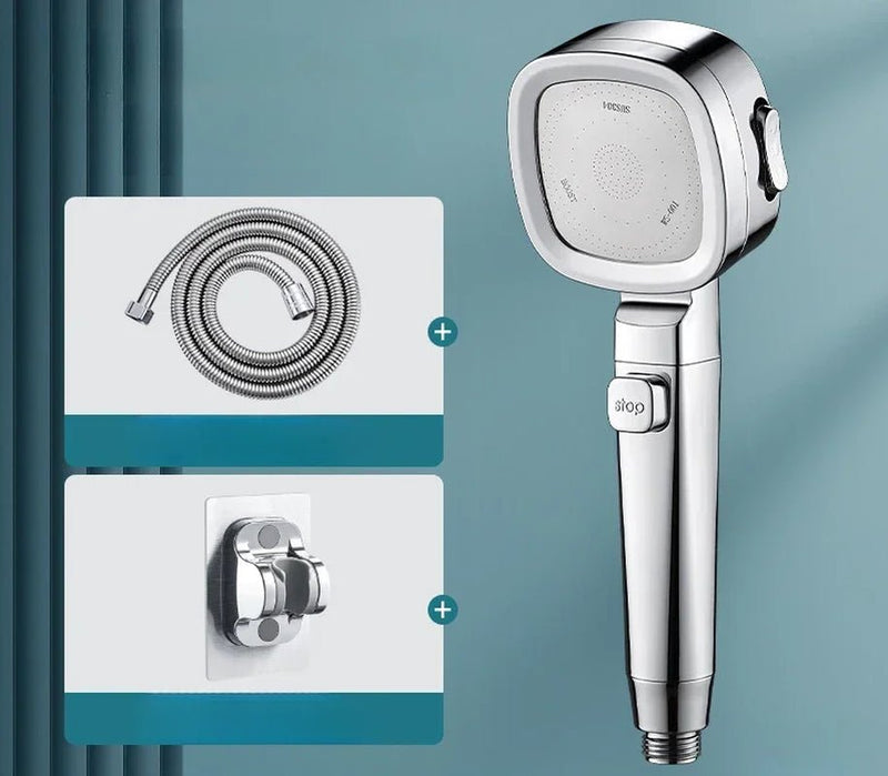 High Pressure Adjustable Shower Head with 3 Modes - Lacatang Shop