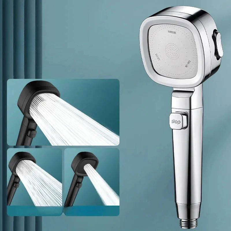 High Pressure Water Saving Shower Head with 3 Modes - Lacatang Shop