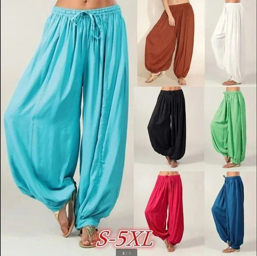 High Quality Luxury Brand New Casual Women's Cotton Straight Tube Pants Casual Pants Harun Pants Solid Color Loose Fitting Y2k - Lacatang Shop