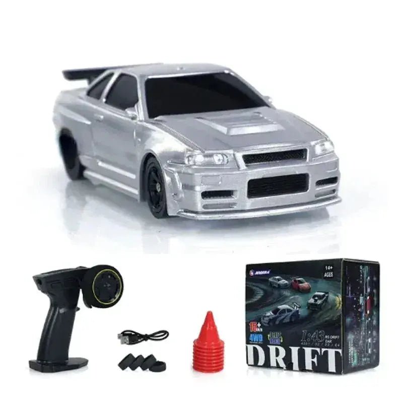 High - Speed 1/43 Scale 2.4G RC Drift Car - 4WD Remote Control Mini Racing Model for Boys, Perfect Gift - Lacatang Shop