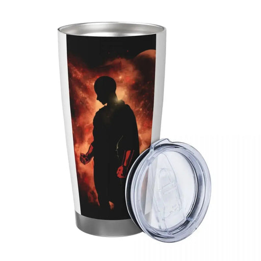 Hot Anime One Punch Man 20oz Stainless Steel Car Mug Straw Thermal Iced Travel Cup Vacuum Insulated Coffee Hot Cup - Lacatang Shop